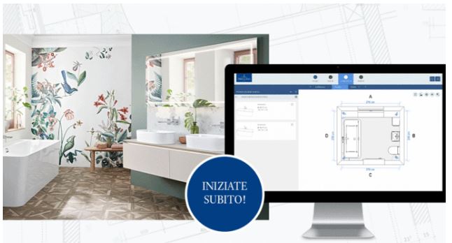 Progettare il bagno dei propri sogni?  Si può fare comodamente da casa con la progettazione bagni 3D online di Villeroy & Boch