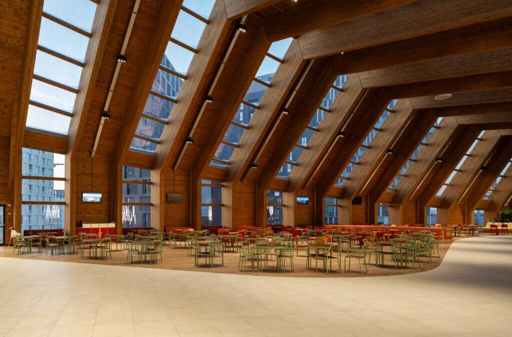 WINTER GARDEN A MERLATA BLOOM MILANO, UN’OPERA INGEGNERISTICA ALL’AVANGUARDIA PER UN AMBIENTE BIOCLIMATICAMENTE CONTROLLATO BY RUBNER GRANDI STRUTTURE IN LEGNO